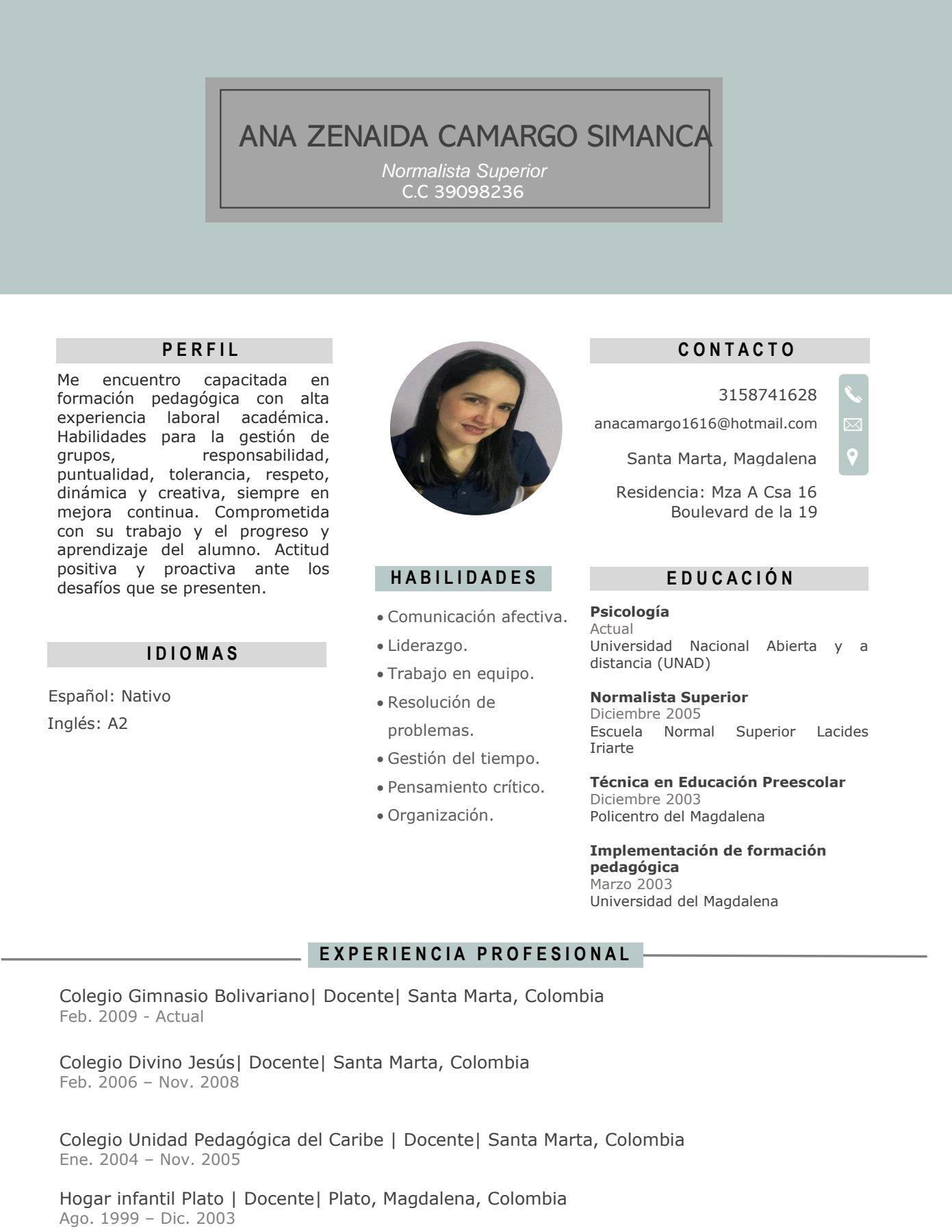 Ana Zenaida CAMARGO SIMANCA