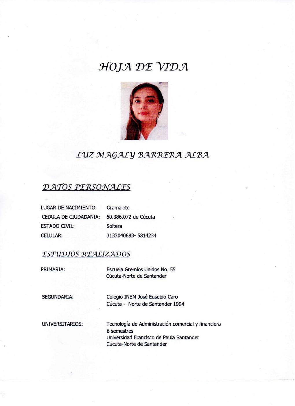 Luz Magaly Barrera Alba